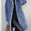Fall Winter Leopard Print Plush Mid-length Coat