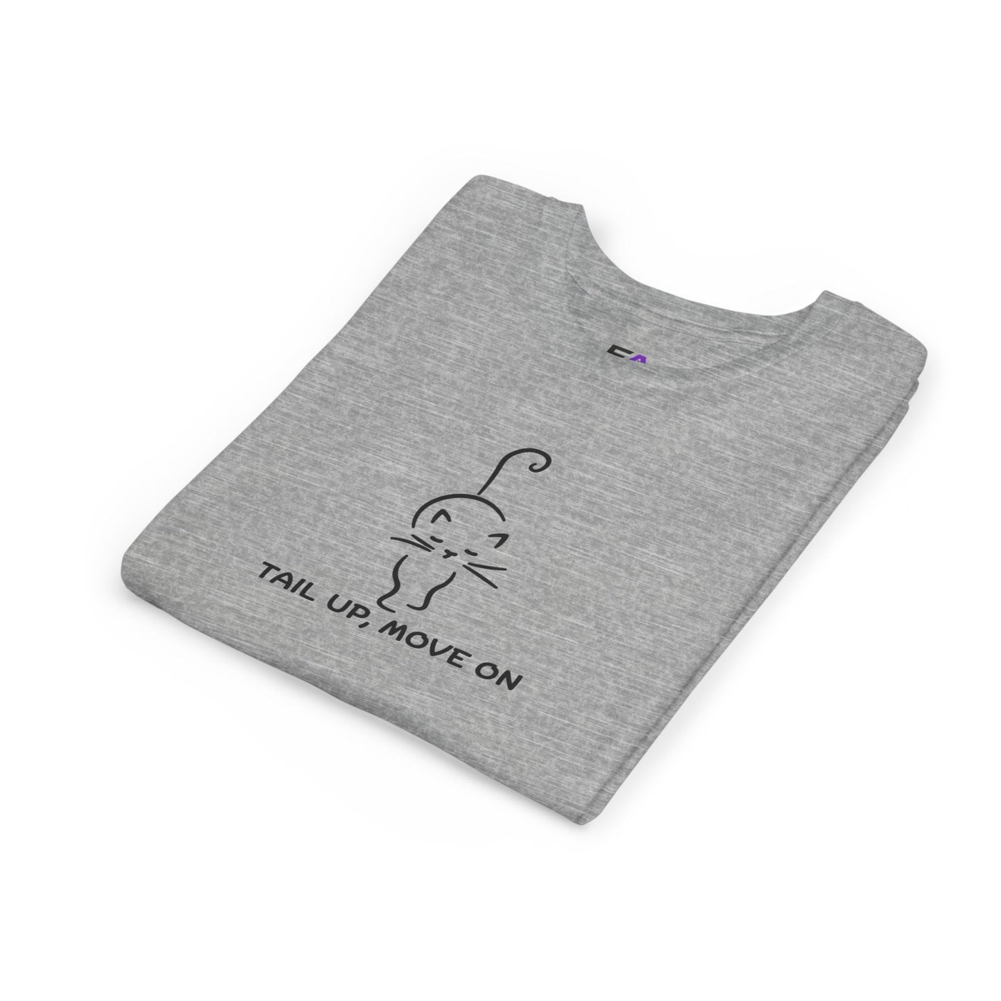 Tail Up, Move On Youth Tee – Small Human, Big Attitude