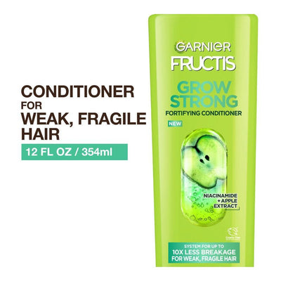 Fructis Garnier Grow Strong Conditioner for Healthier, Shinier Hair