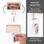 Porte-clés en bois élégant avec design en forme de garage