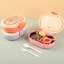 Modern simple food grade microwaveable lunch box with compartments - Korvel