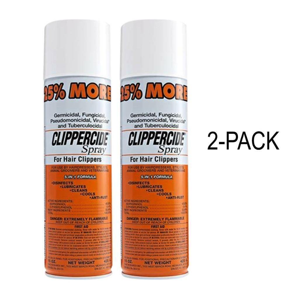 Spray Clippercide pour tondeuses à cheveux - Formule 5-en-1, 15 Oz