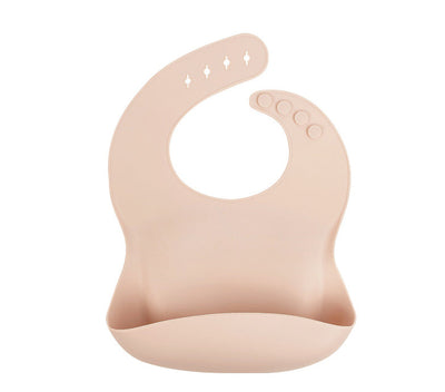 Baby silicone rice bag Baby rice bag bib Baby saliva towel waterproof mouth bag No wash and oil proof - Korvel