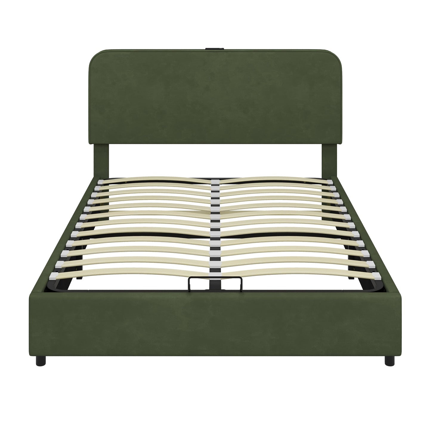 Hydraulic Storage Bed with RGB LED Lights and Bluetooth Speaker