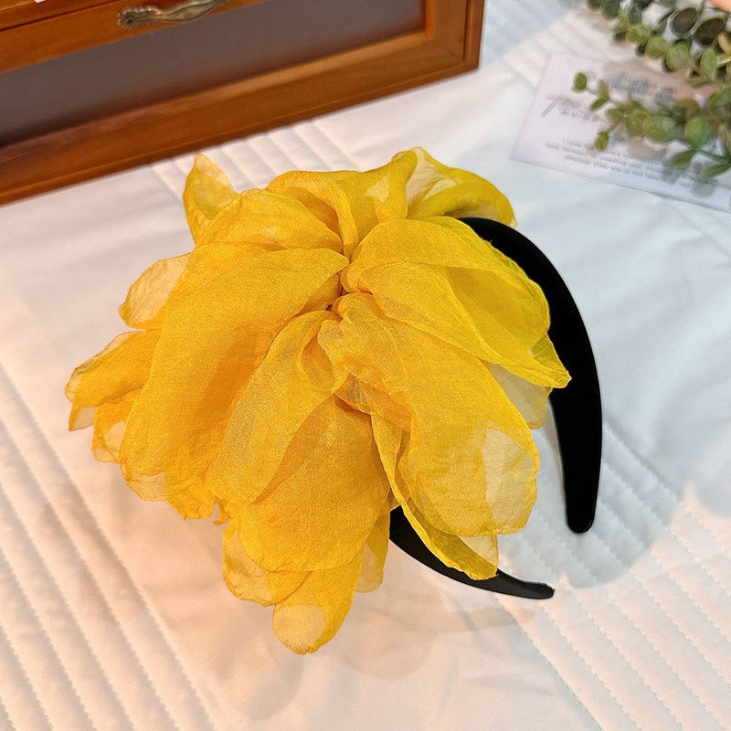Versatile Handmade Fabric Flower Headbands