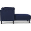 65" Mid-Century Modern Linen Fabric Corner Lounge Chair, Upholstered Indoor Chaise Lounge Solid Wood Sofa Bed for Bedroom - Korvel