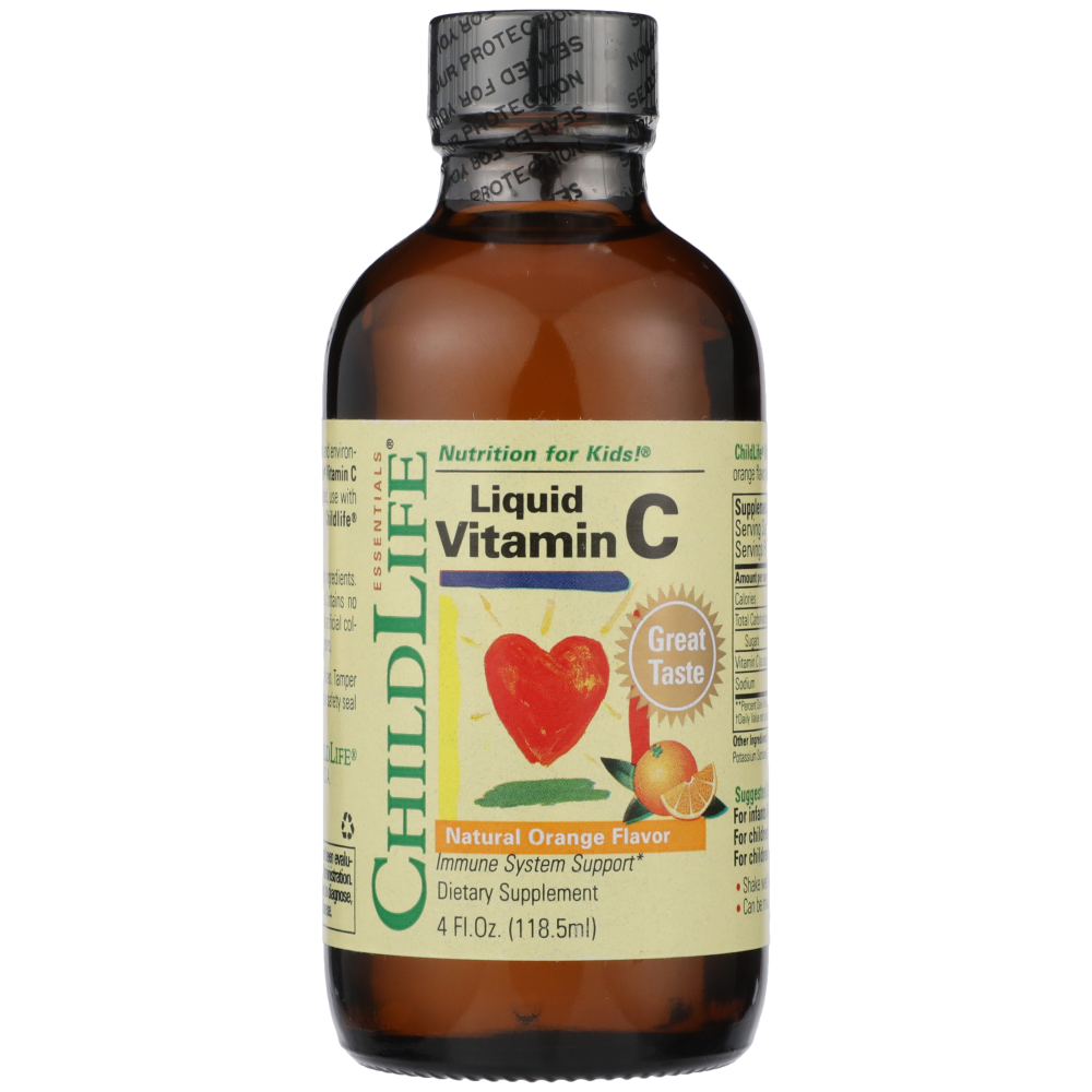 ChildLife Essentials Vitamine C Liquide - Saveur Orange Naturelle, 4 Fl Oz