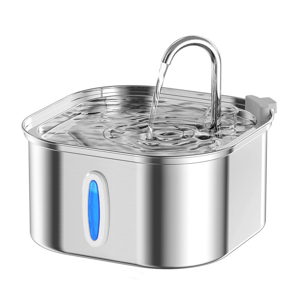 Distributeur d'eau intelligent en acier inoxydable premium pour animaux de compagnie