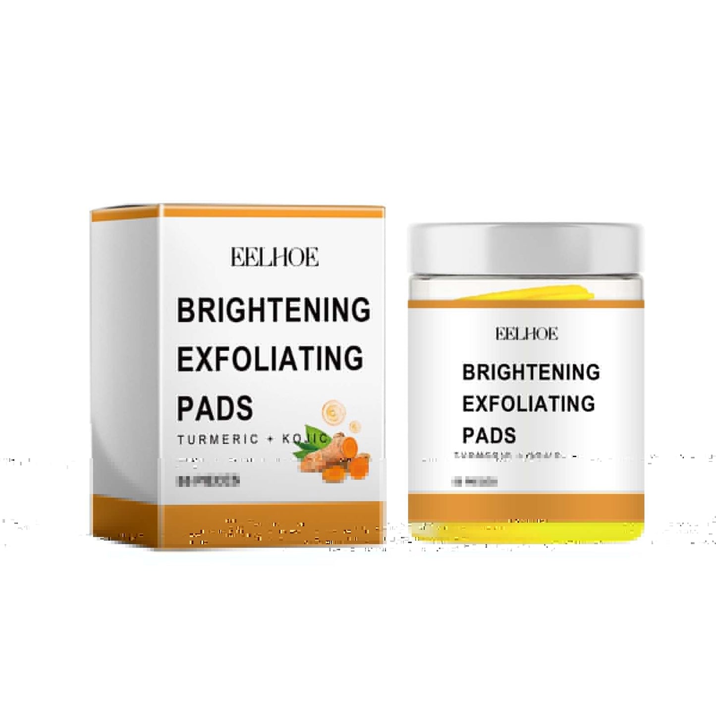 Brightening Exfoliating Pads, Gentle Exfoliation Shrinks Pores And Brightens Natural Shine With Elasticity - Korvel
