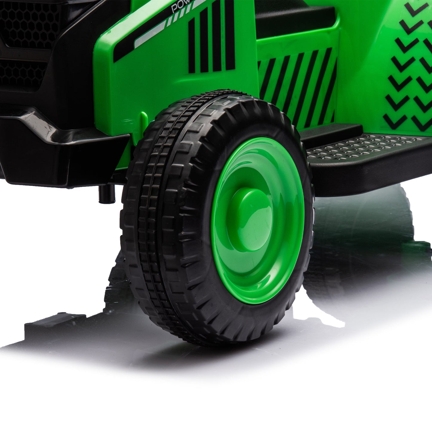 12V Electric Ride-On Tractor "Black Knight" with Detachable Tugboat