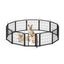 Parque para perros portátil de 12 piezas - Cerca interior/exterior de 24"