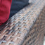 5 Pieces Outdoor Patio Garden Brown Wicker Sectional Conversation Sofa Set - Korvel