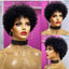 Large Bouncy Afro Kinky Curly Wigs For Black Women Glueless Pre Plucked Machine Made Wig Brazilian Virgin Remy Human Hair Wigs - Korvel