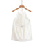 Elegant Women's Spaghetti Strap Ruffle Neck Crop Top
