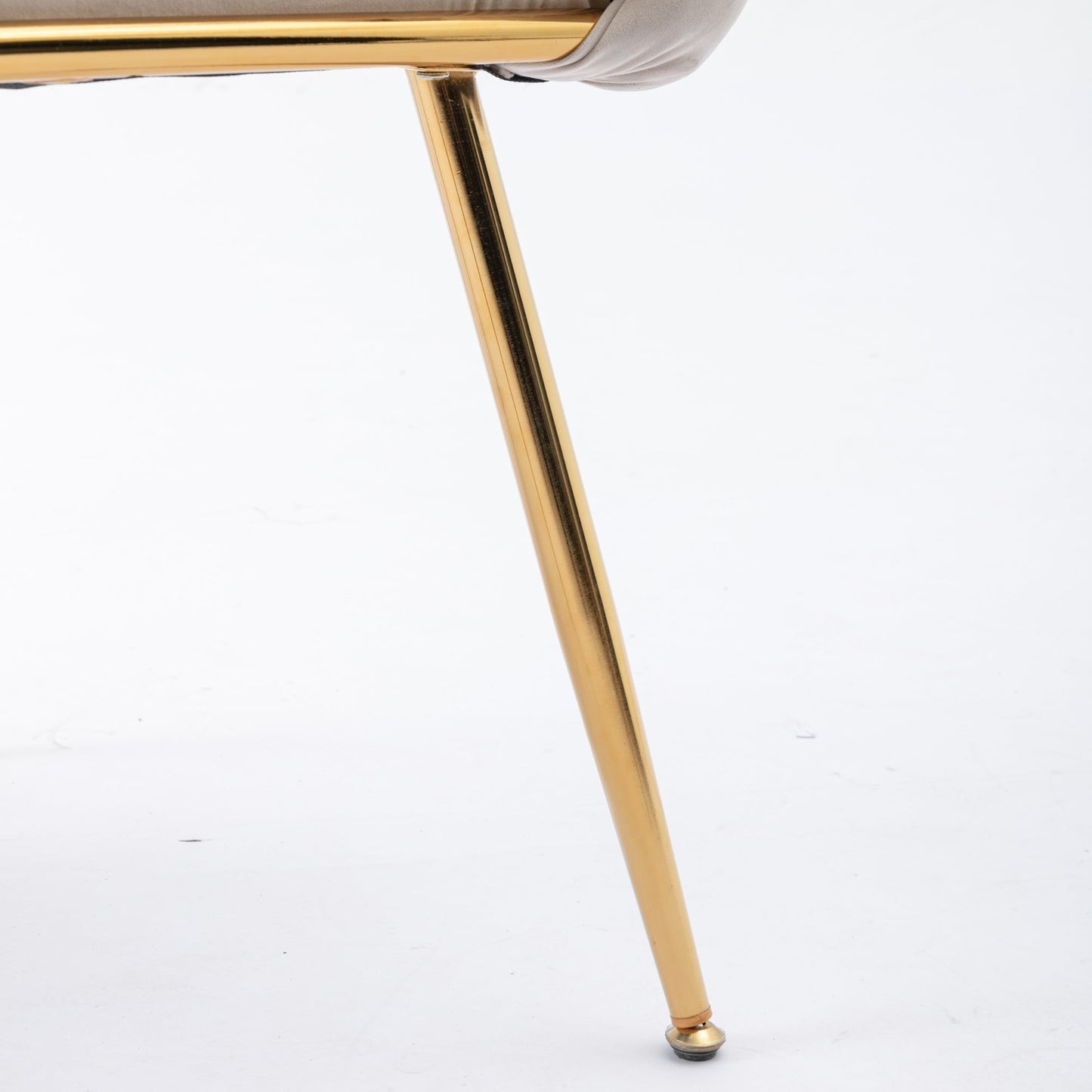 Luxury modern simple leisure velvet single sofa chair bedroom manicure table back chair beige - Korvel