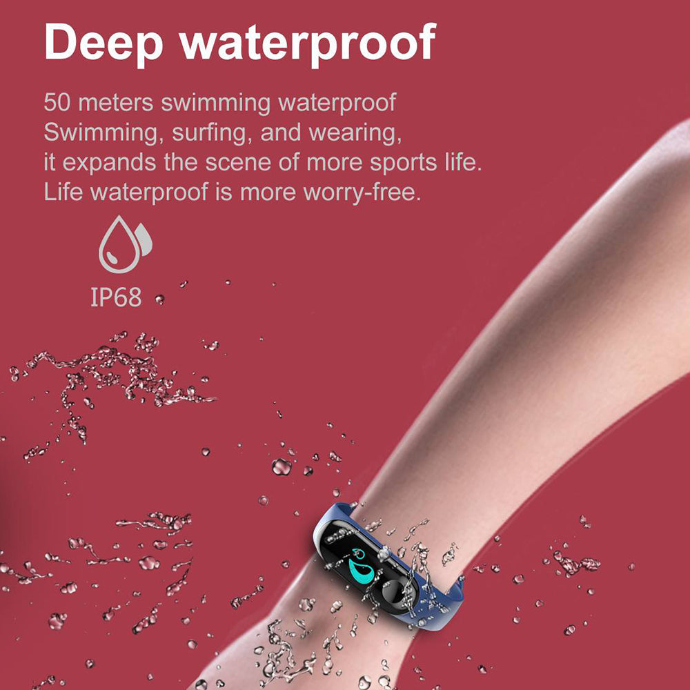 Bracelet de fitness intelligent M3 Plus avec écran IPS couleur