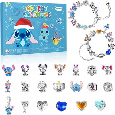 New Stitch Jewelry Paper Box Gift Box Packaging Christmas Halloween Gift 24 Grid Blind Box Bracelet Gift Box - Korvel