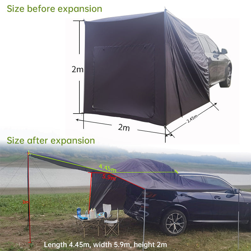 Large Multifunctional Outdoor Zipper Tents for Camping - Water - Repellent, Rainproof, Sunscreen, for Multiple People - Korvel