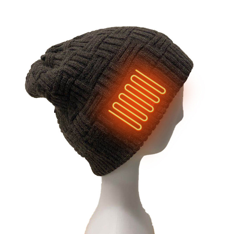 Premium Knitted Thermal Heating Cap for Outdoor Comfort