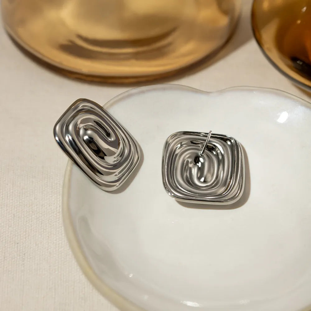 Stainless Steel Stud Earrings - Korvel