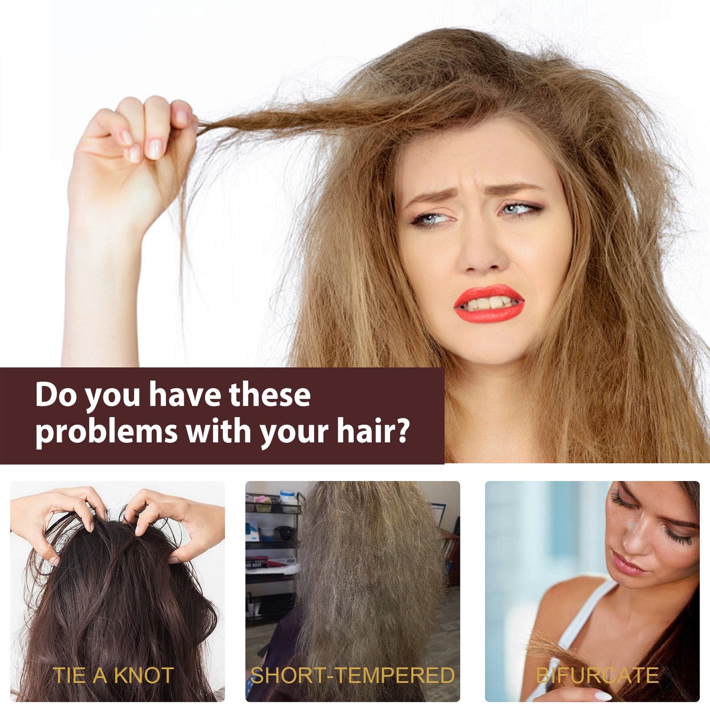 Maca Essence Oil, Moisturize Dry Hair Tail Dry Fragrance Strong And Smooth Hair Care - Korvel
