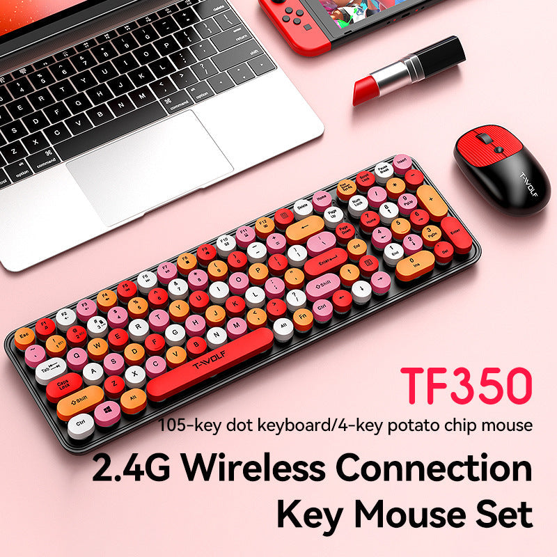 T-WOLF Thunder Wolf TF350 Wireless Keyboard and Mouse Set