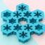 Moldes de Silicona en Forma de Copo de Nieve para Navidad
