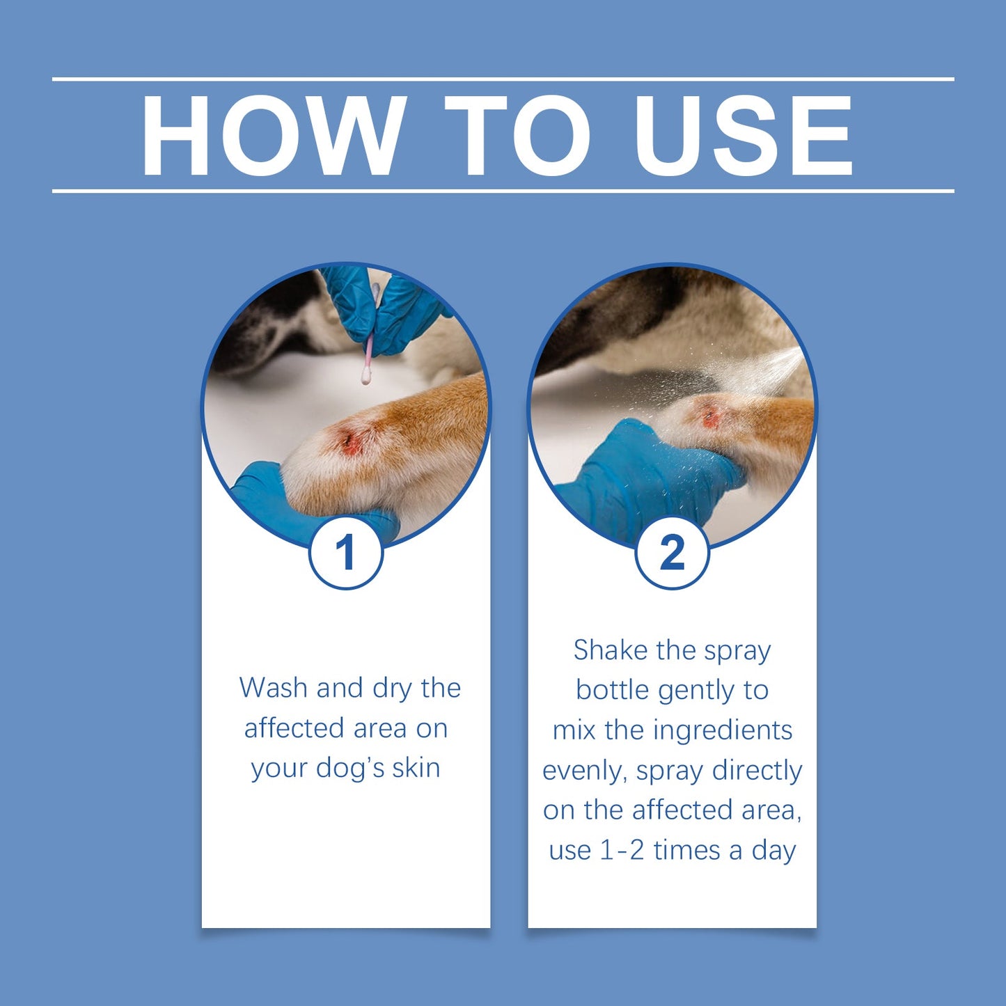 Dog Care Spray, Clean Dog Care Pet Plant Essence Skin Care Spray - Korvel