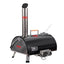 Black Pizza Oven Outdoor 12" Automatic Rotatable Pizza Ovens Portable Stainless Steel Wood Fired Pizza Oven Pizza Maker - Korvel