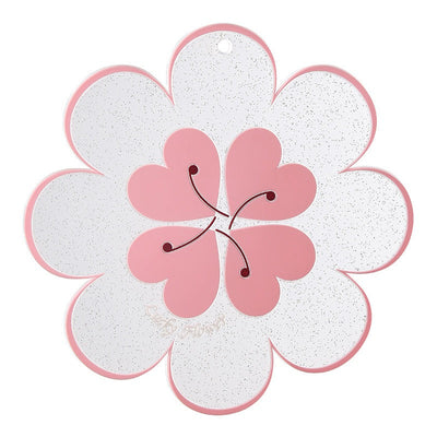 Lucky Flower Heat Insulation Mat Simple Wind Table Heat Insulation Mat Anti scalding Bowl and Dish Mat Household Plate Mat PVC Mat - Korvel