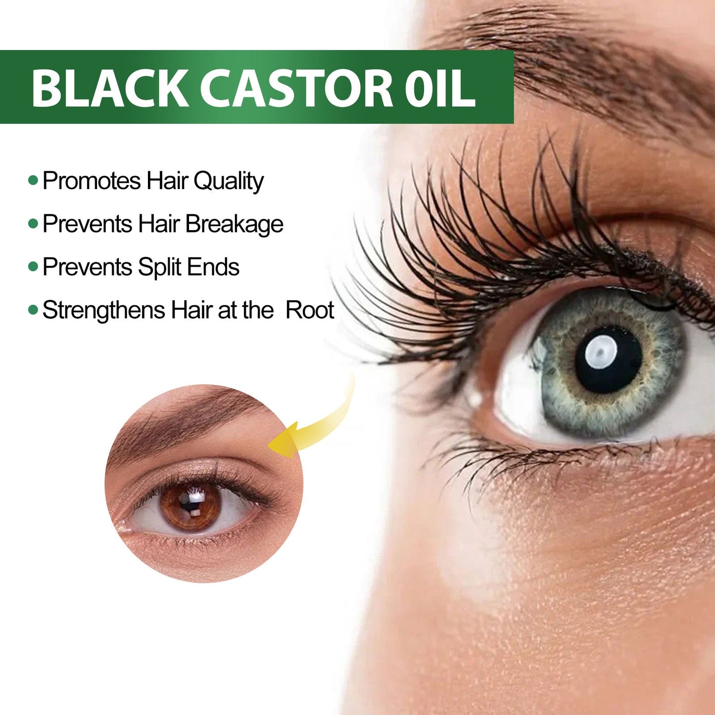 Premium Castor Oil Hair Care Essential for Moisturizing & Smoothing