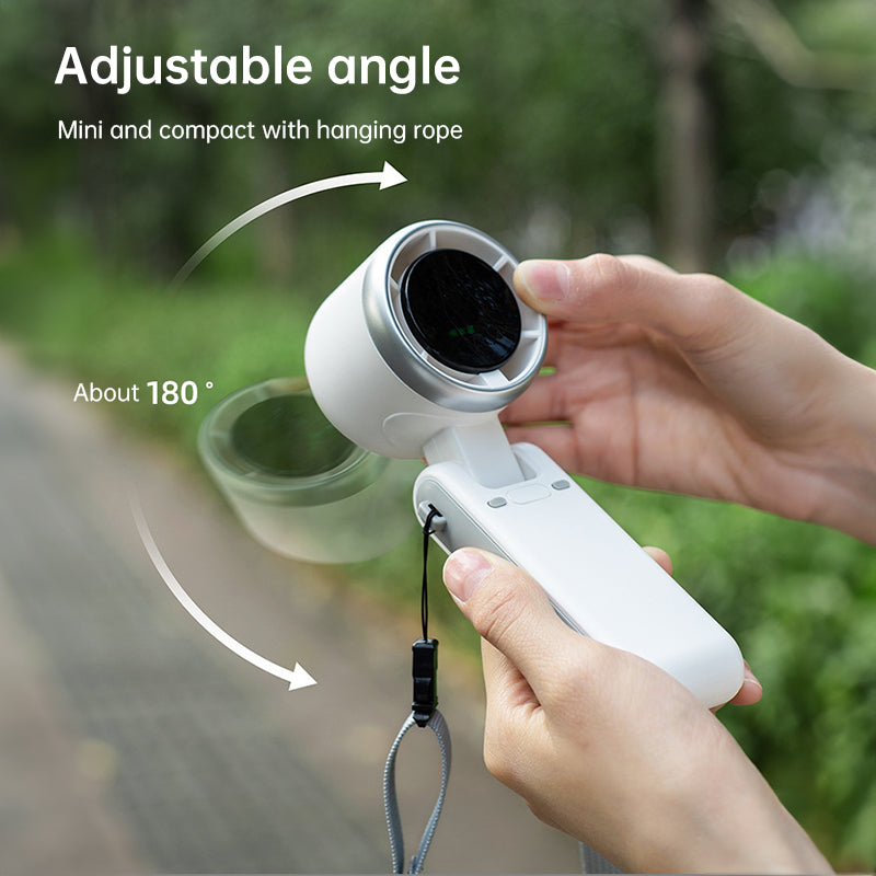 Portable Electric Neck Fan - Foldable & USB Rechargeable