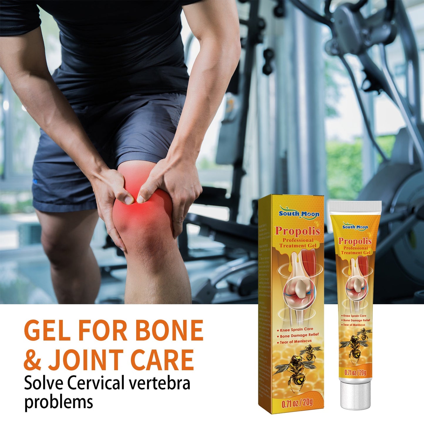 Gel For Bon And Joint Care, Relieve Knee, Lumbar, Shoulder, Neck And Muscle Pain Body Massage Cream - Korvel