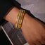 Elegant 18K Gold-Plated Czech Diamond Bracelet