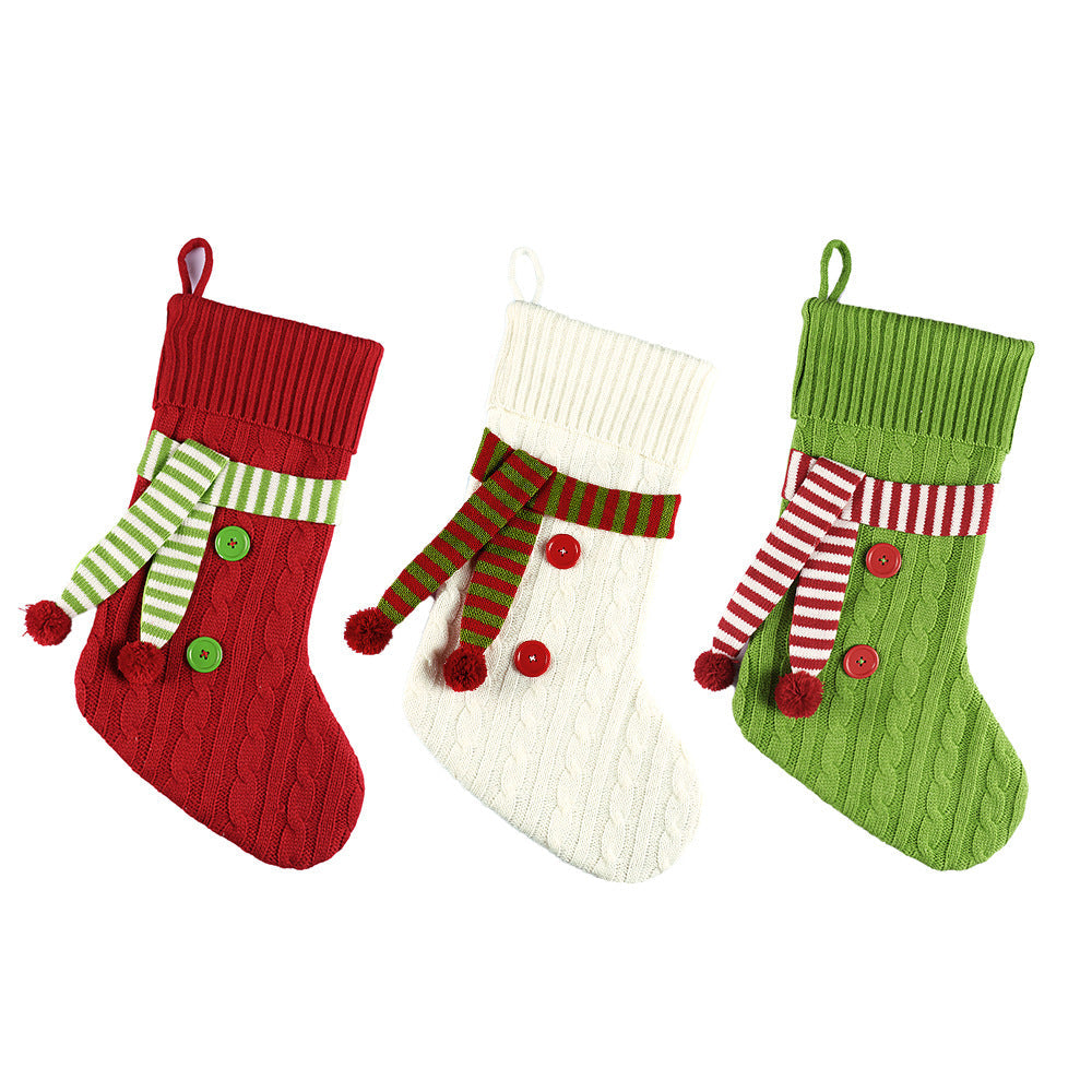 Christmas gift bags Christmas decoration gifts candy bags Halloween scarves Christmas socks - Korvel