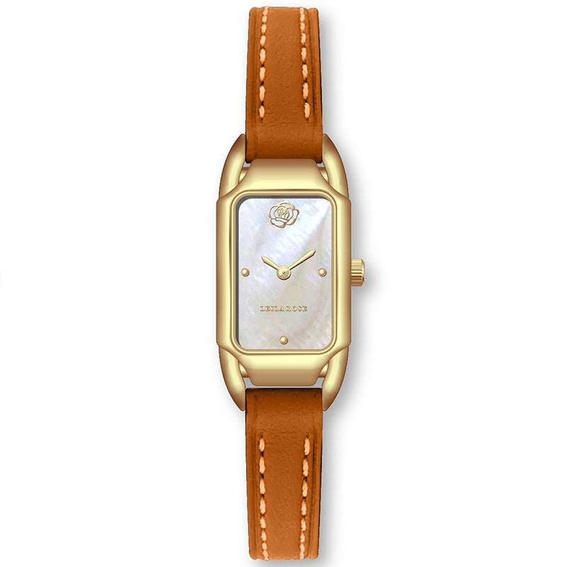 Women's Watch Brand Counter Brand Authentic Fashion Small Square Core Women's Watch Quartz Watch Popular - Korvel