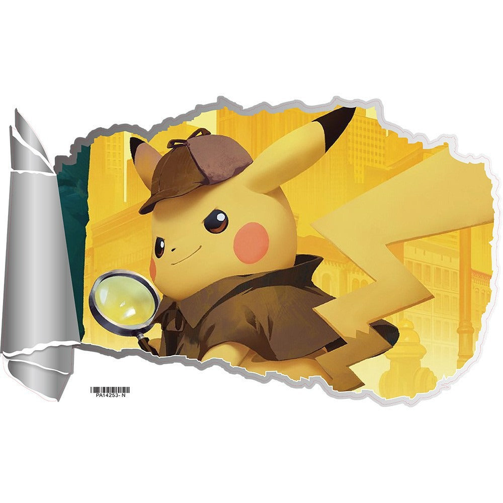 New 3D Pikachu Wall Sticker Pok é mon Wallpaper Self adhesive Cartoon Graffiti Anime Poster Children's Room PVC - Korvel