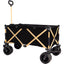 Chariot de Plage Pliable Haute Résistance avec Grandes Roues