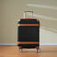 Hardshell Luggage Sets 3 Piece double spinner 8 wheels Suitcase with TSA Lock Lightweight 20''24''28'' Black + ABS - Korvel