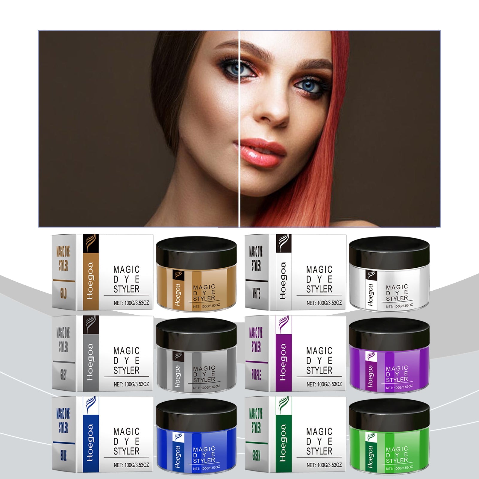 Magic Beauty wax series, colorful hair color herbal gentle moisturizing hair care and easy coloring hair conditioner - Korvel