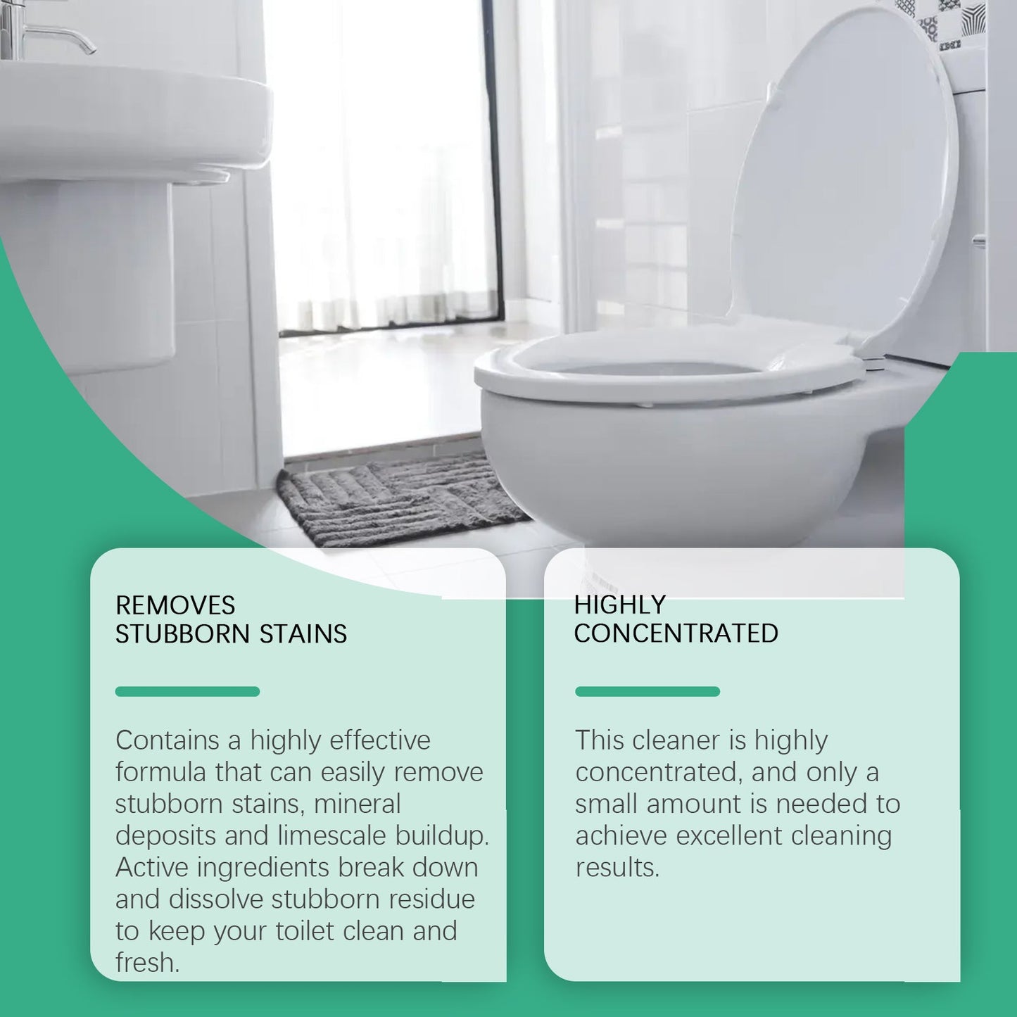 Toilet Toilet Decontamination Cleaner, Multi-Effect Dirt Dissolver Toilet Tile Cement Floor Decontamination - Korvel