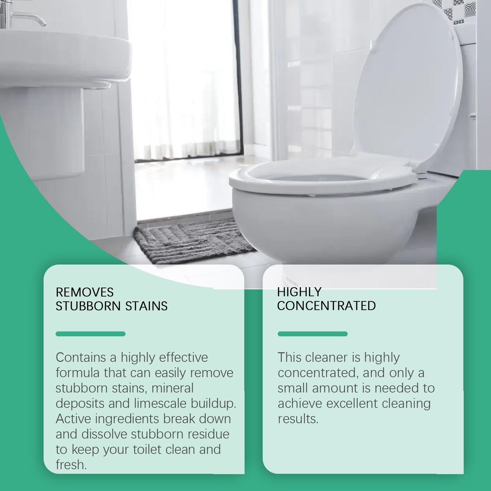 Toilet Toilet Decontamination Cleaner, Multi-Effect Dirt Dissolver Toilet Tile Cement Floor Decontamination - Korvel