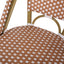 Wicker Bar Stool with Aluminum Frame - Set of 2