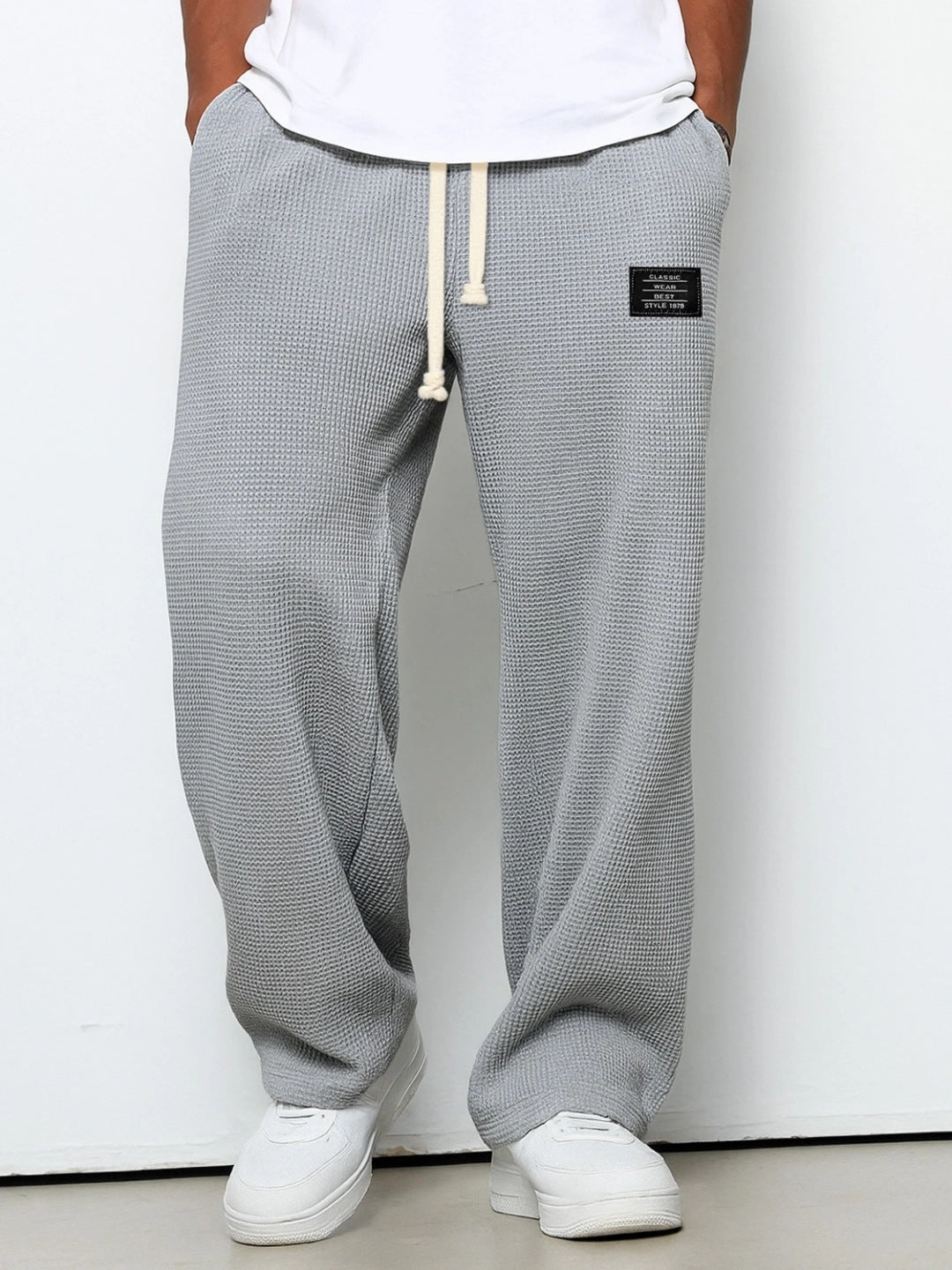 Pantalons de survêtement décontractés pour hommes à coupe ample pour le printemps et l'automne