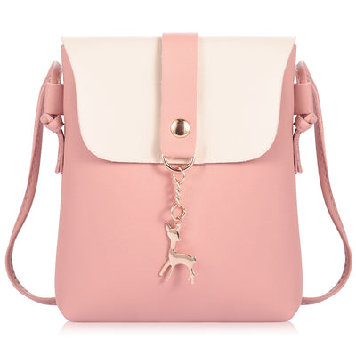 Sac bandoulière élégant en cuir PU imperméable pour femmes