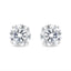 Pendientes de Stud de Diamante Cortado Brillante Redondo de 1.5 Cttw en Oro Blanco de 14K