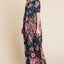 Floral Short Sleeve Maxi Dress - Elegant & Versatile