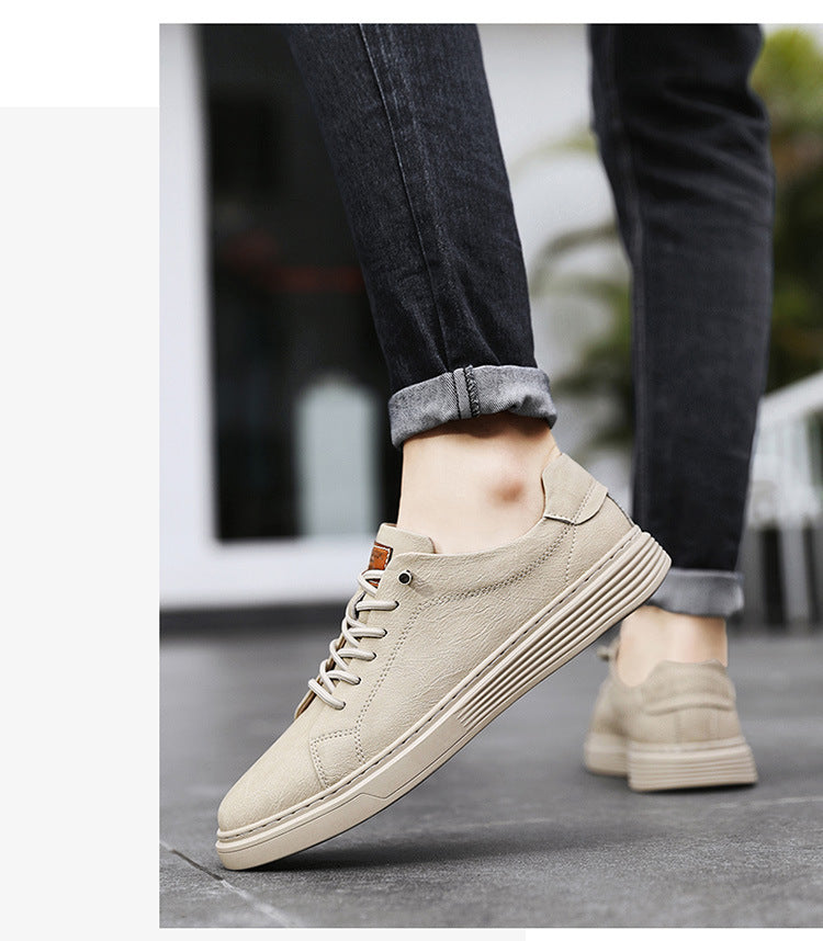 Premium Low-top Men's Casual Sneakers in Cowhide