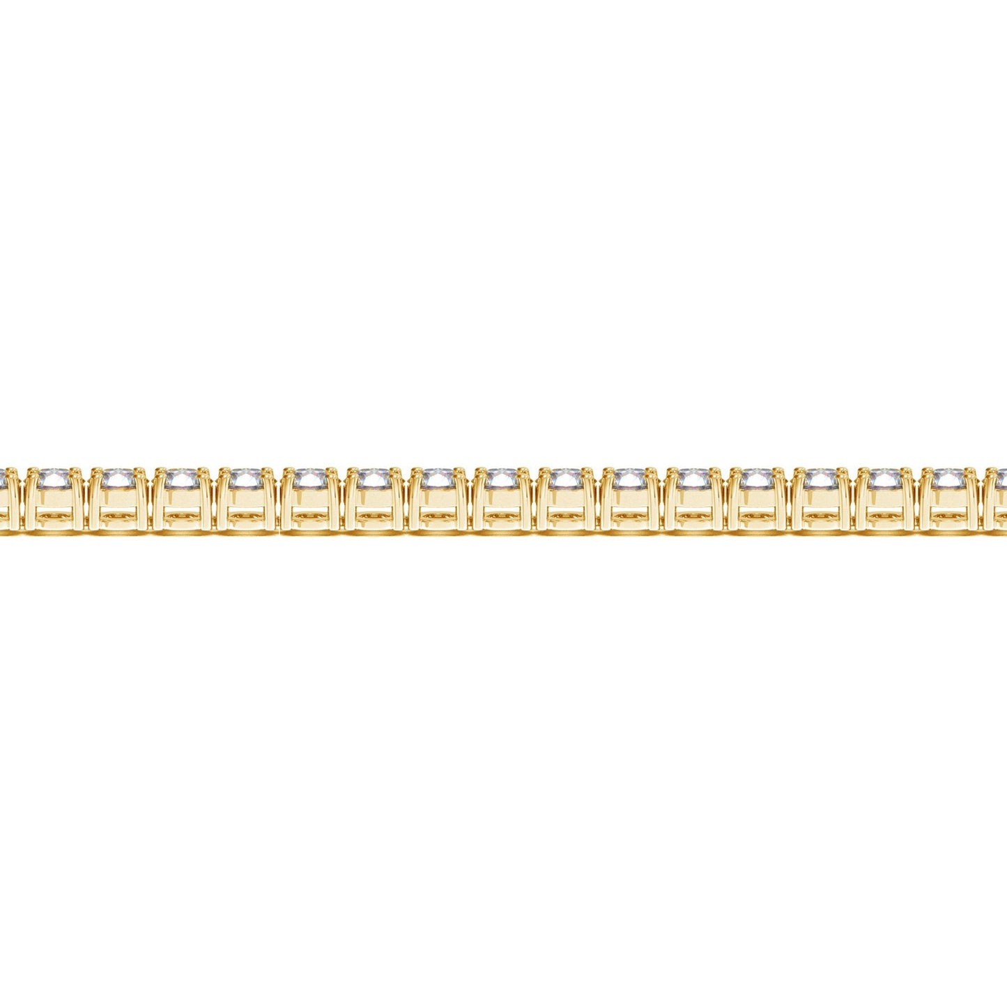 Lab Grown Diamond Tennis Bracelet in 14k Yellow Gold