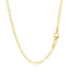 14k Yellow Gold 2.5mm Textured Pendant Chain